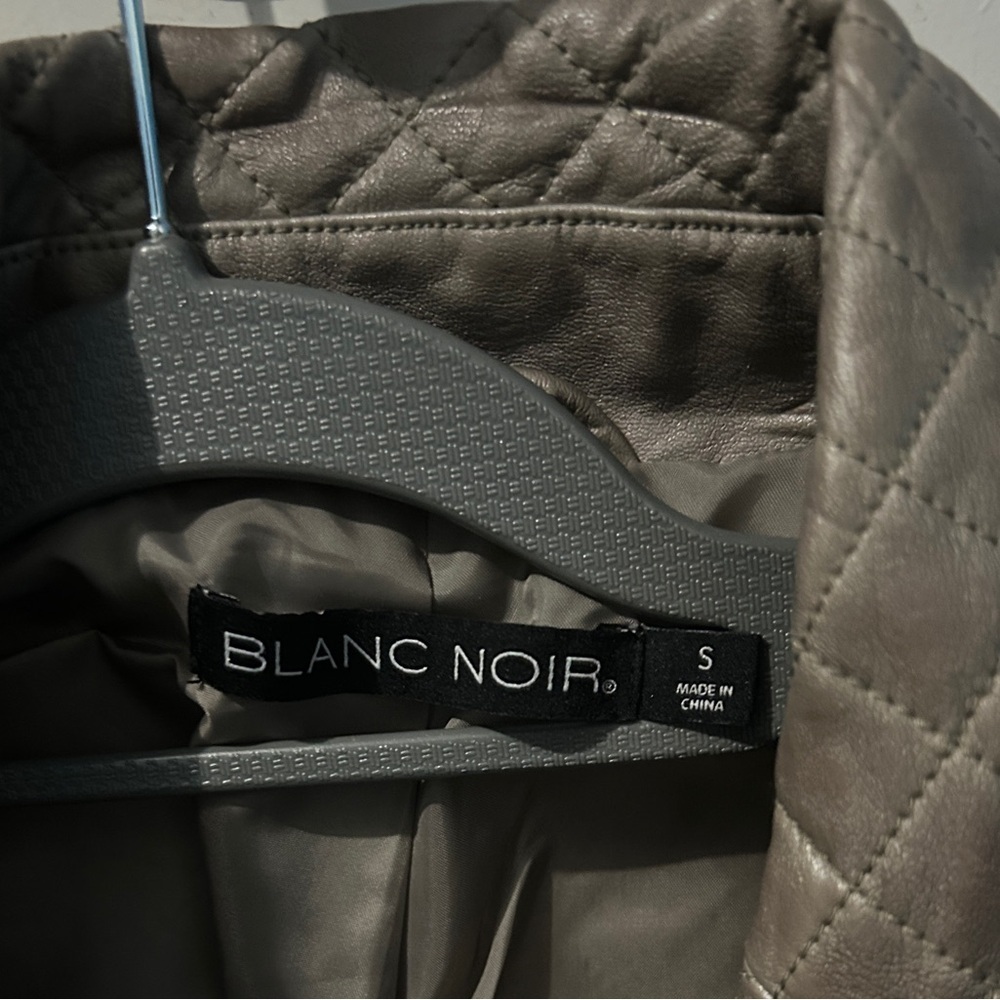 Blanc Noir Leather Jacket Size Small - Picture 3 of 3